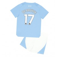 Koszulka piłkarska Manchester City Kevin De Bruyne #17 Strój Domowy dla dzieci 2023-24 tanio Krótki Rękaw (+ Krótkie spodenki)